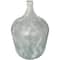 22" Frosted Clear Spanish Bottle Recycled Glass Vase